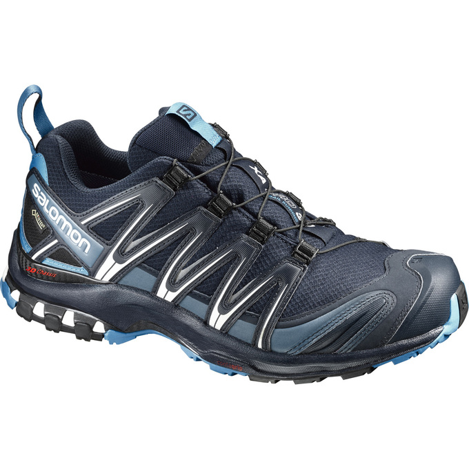SALOMON XA PRO 3D GTX® Philippines - Men's Trail Running Shoes - Navy | 834956-HKB
